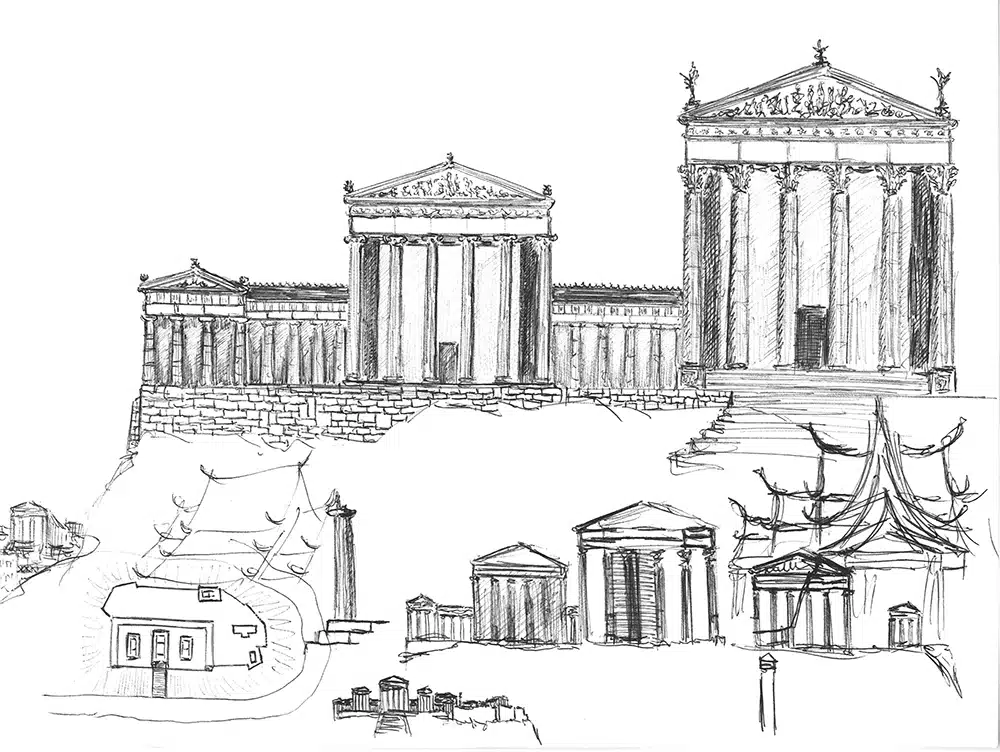 Drawing by Jan Mensaert